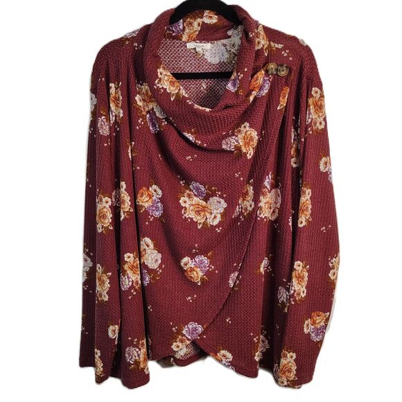 Casual Comfy Career BUNDLE 3X Women's Plus Size Shirts Long & 3/4 Sleeves - Picture 2 of 9